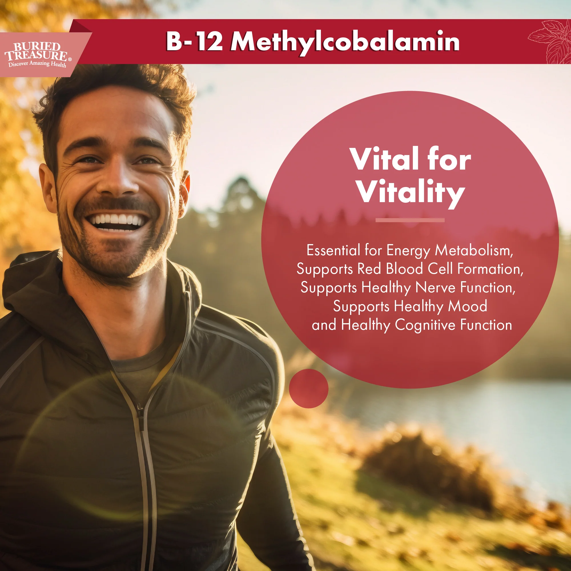 Buried Treasure Vitamin B12 Drops – Liquid Supplement with Vegetarian-Friendly Formula for Daily Nutrition and Wellness - Image 4