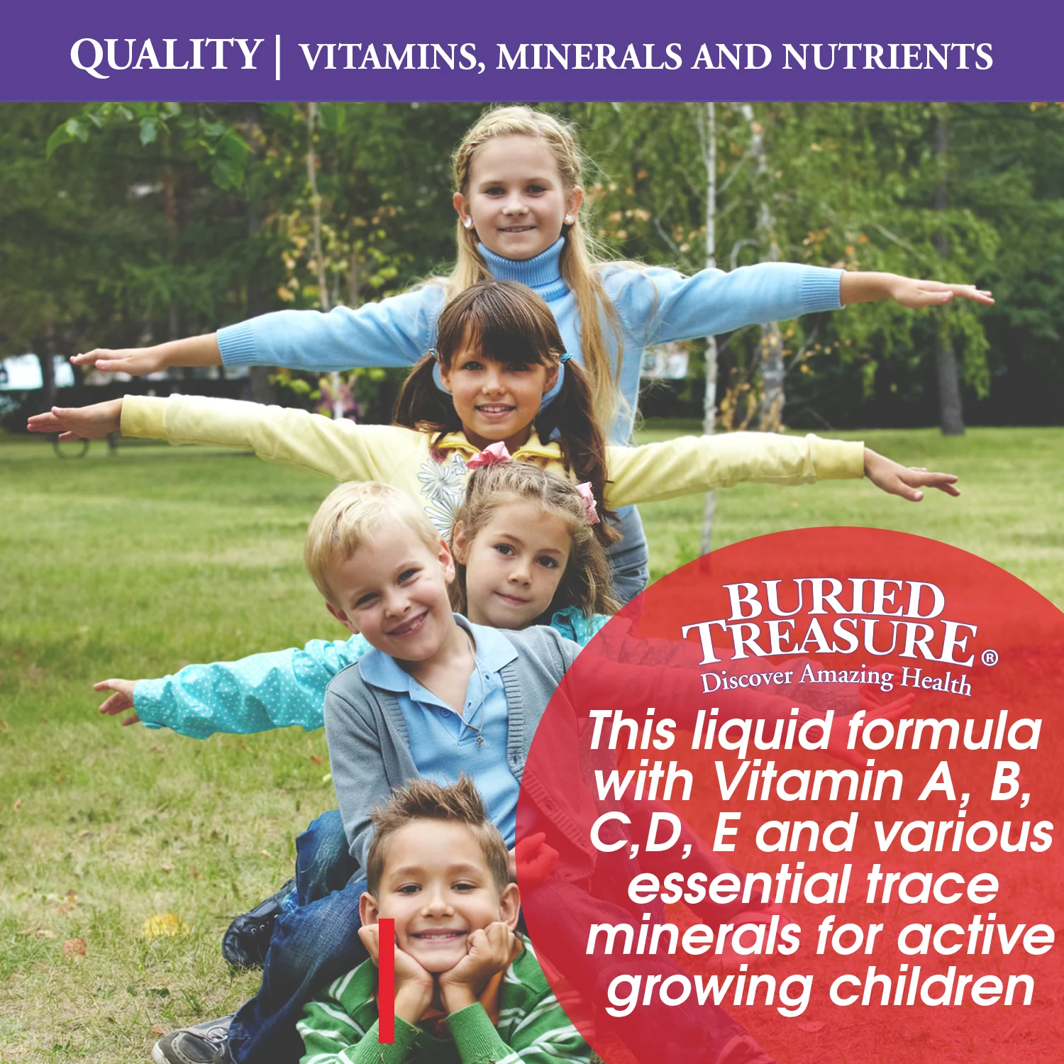 Children's Daily Liquid Multivitamin, Vitamins & Minerals, Natural Fruit Flavors, 16 servings - Image 5