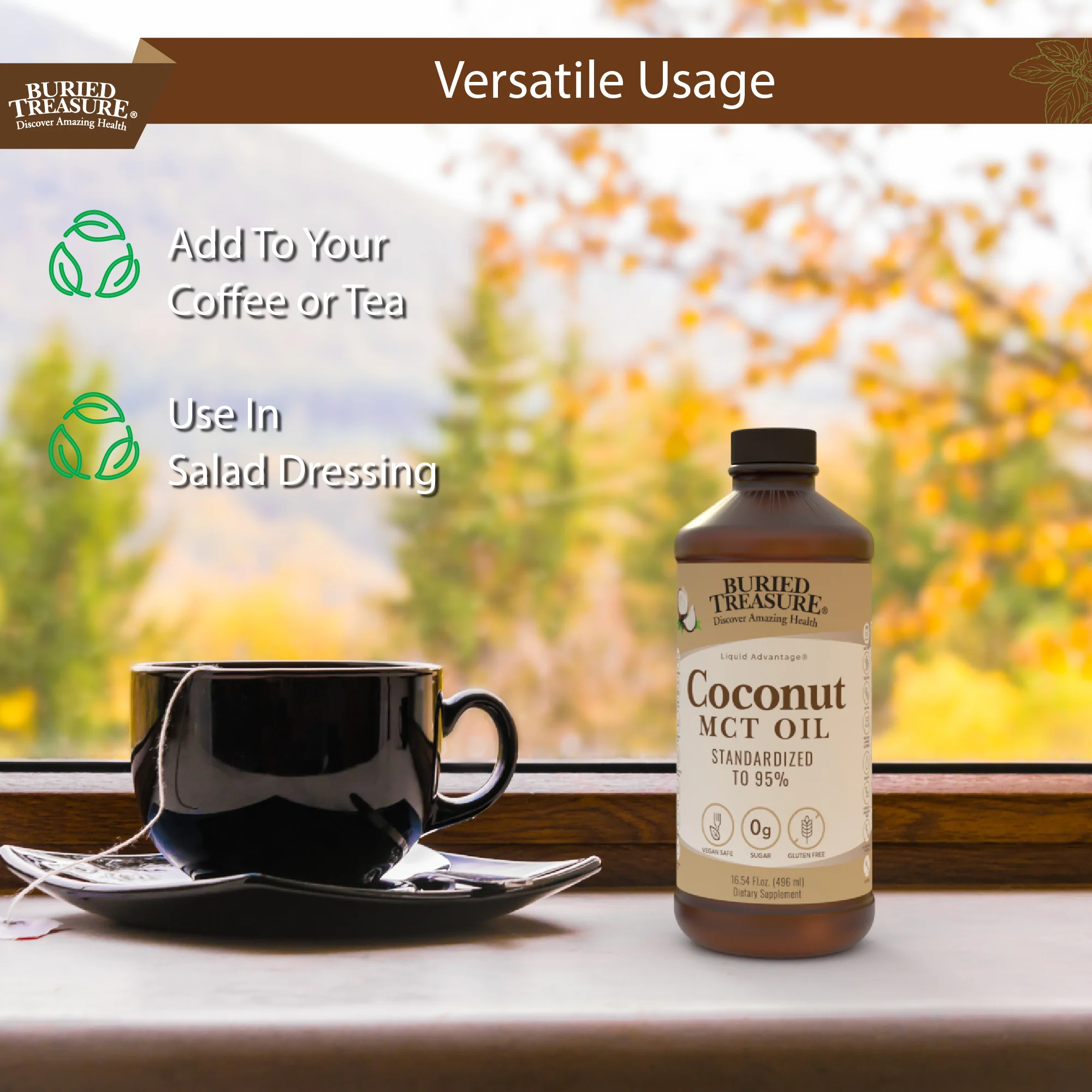 MCT Oil – Vegan Medium-Chain Triglycerides from Coconuts,96 Servings - Image 5