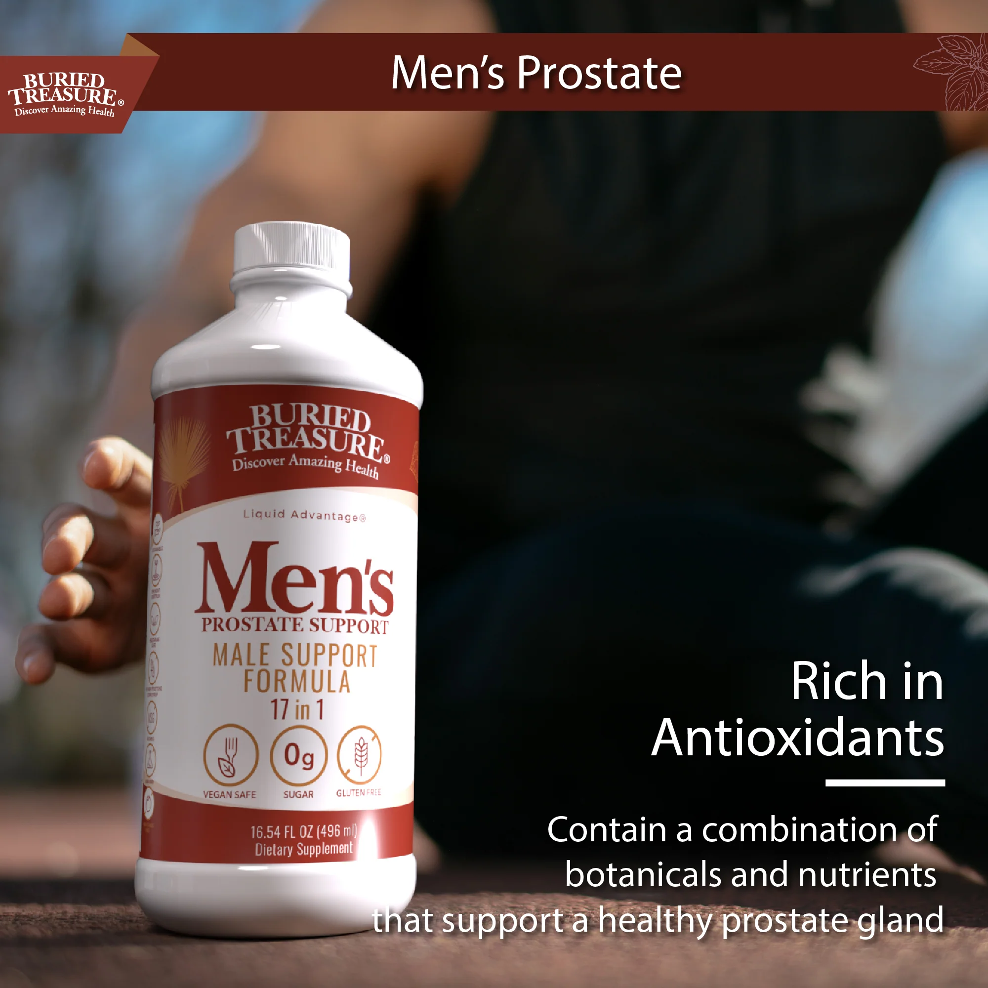 Men’s Prostate Formula – Liquid Blend with Saw Palmetto, Stinging Nettle, Pygeum, Selenium, and Zinc – Non-GMO, Gluten-Free, 16 fl oz - Image 6