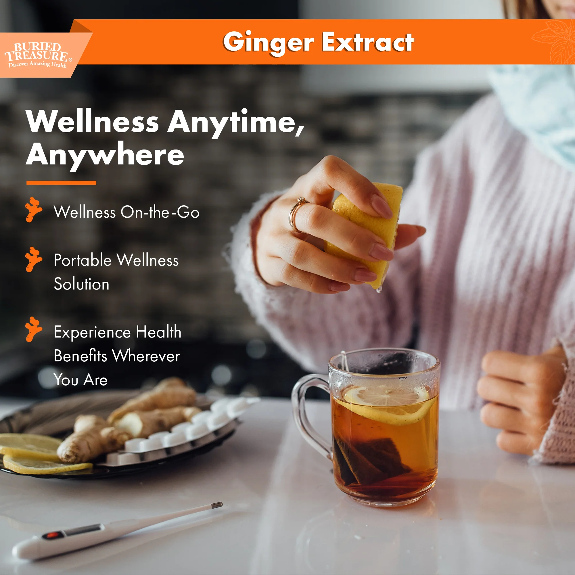 Buried Treasure Liquid Nutrients Organic Ginger Digestive Drops 30 Servings - Image 7